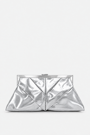 Silver večernja torbica