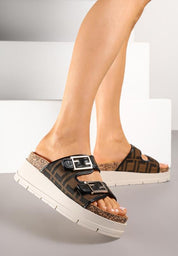 Black platform slides