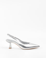 Silver stilettos with thin heels DESCRIPTION!!