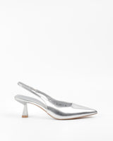 Silver stilettos with thin heels DESCRIPTION!!