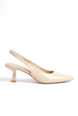 Beige stiletto heels