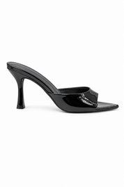 Black stiletto sandals