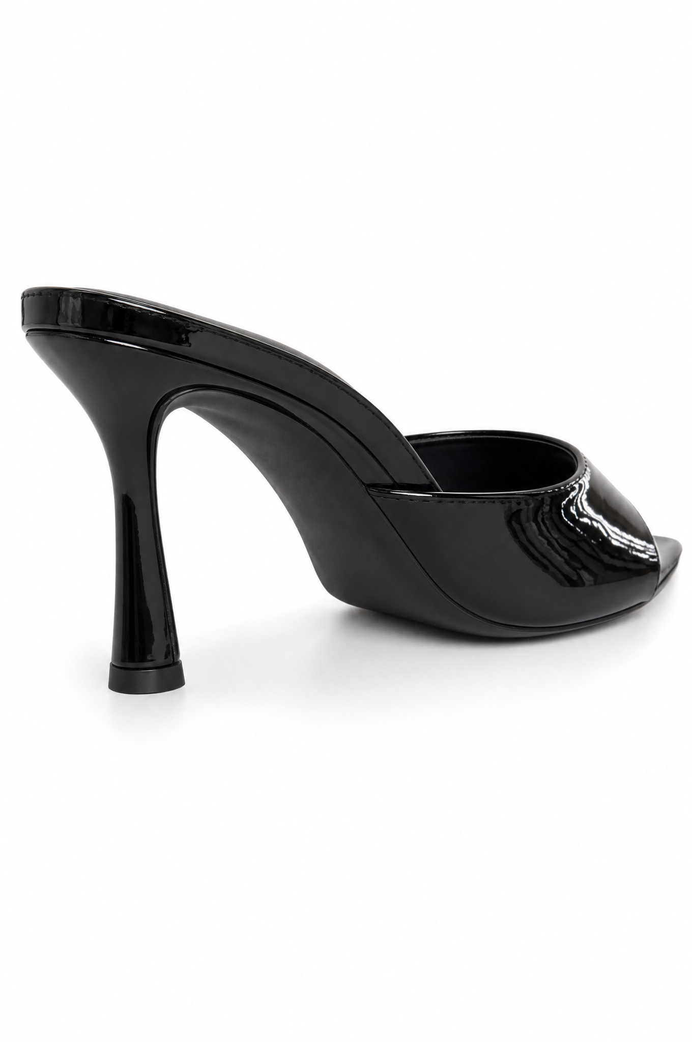 Black stiletto sandals