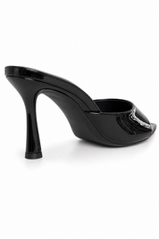 Black stiletto sandals