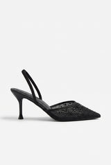 Black stiletto heels