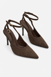 Brown stilettos